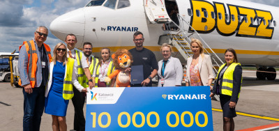 10 mil. cestujících Ryanairu na letišti Katowice Airport